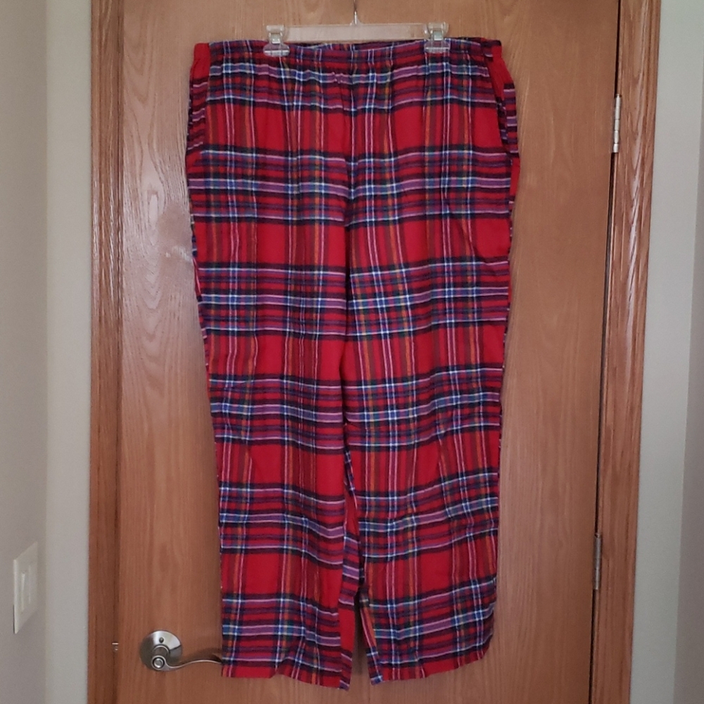 Dreams Co red plaid Flannel pants
